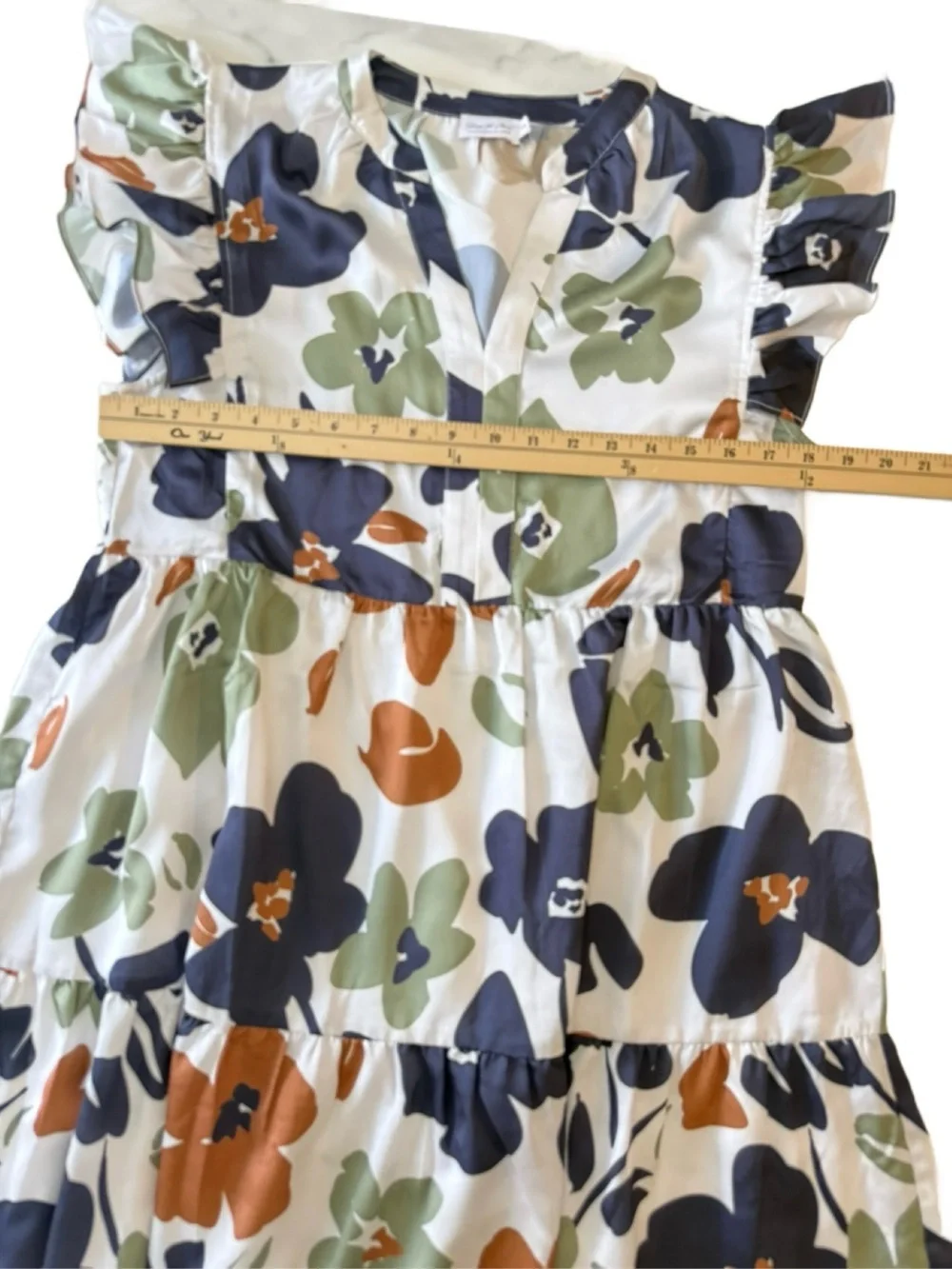 At This Time Olive Green Floral Dress for Shop the Mint. Medium